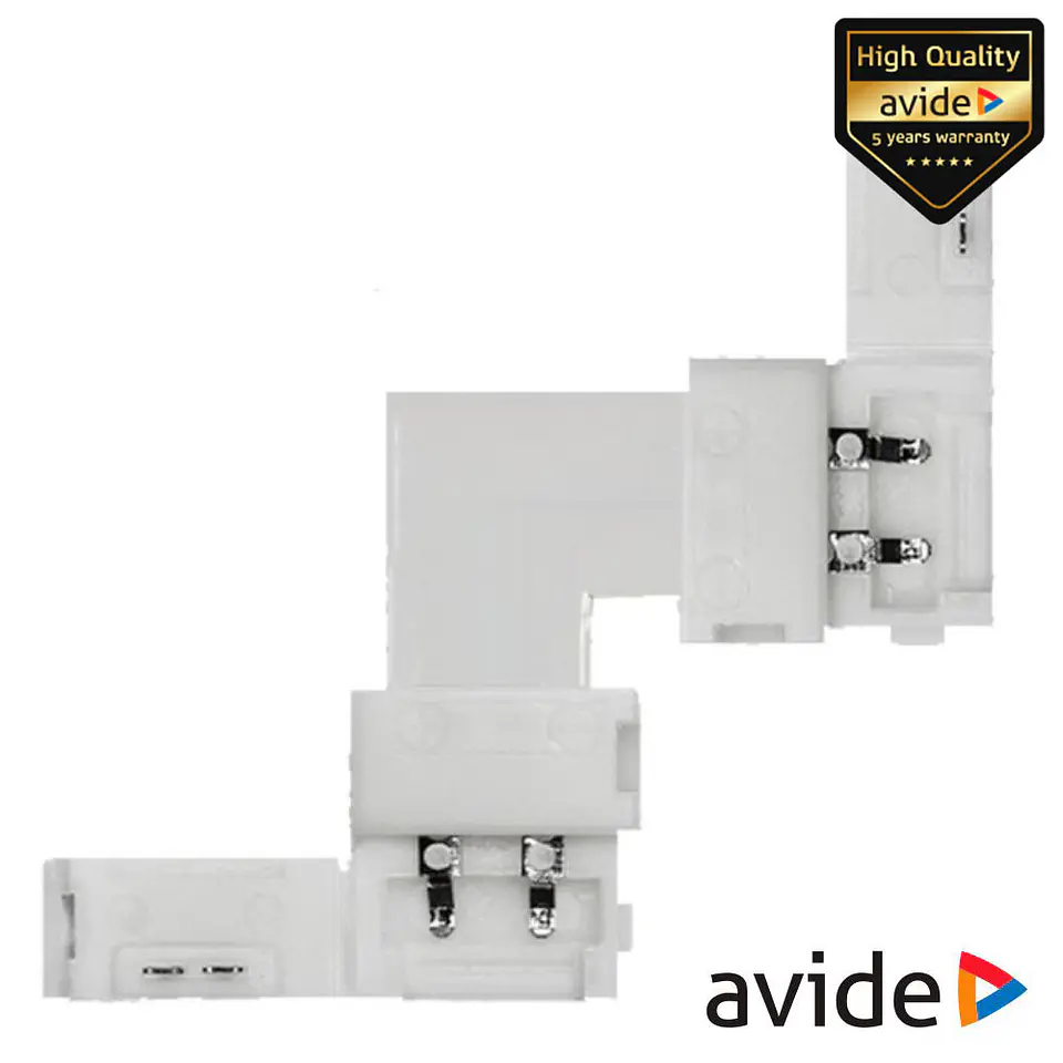 União P/ Fita LEDS Monocor IP20 90º AVIDE 1