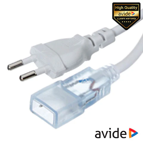 Cabo Alimentação P/ Fita LEDS 3528 220V IP65 AVIDE