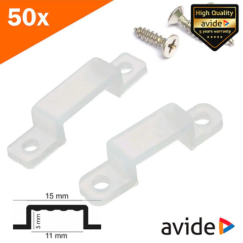 Suporte Plástico P/ Fita LED 3528 AVIDE