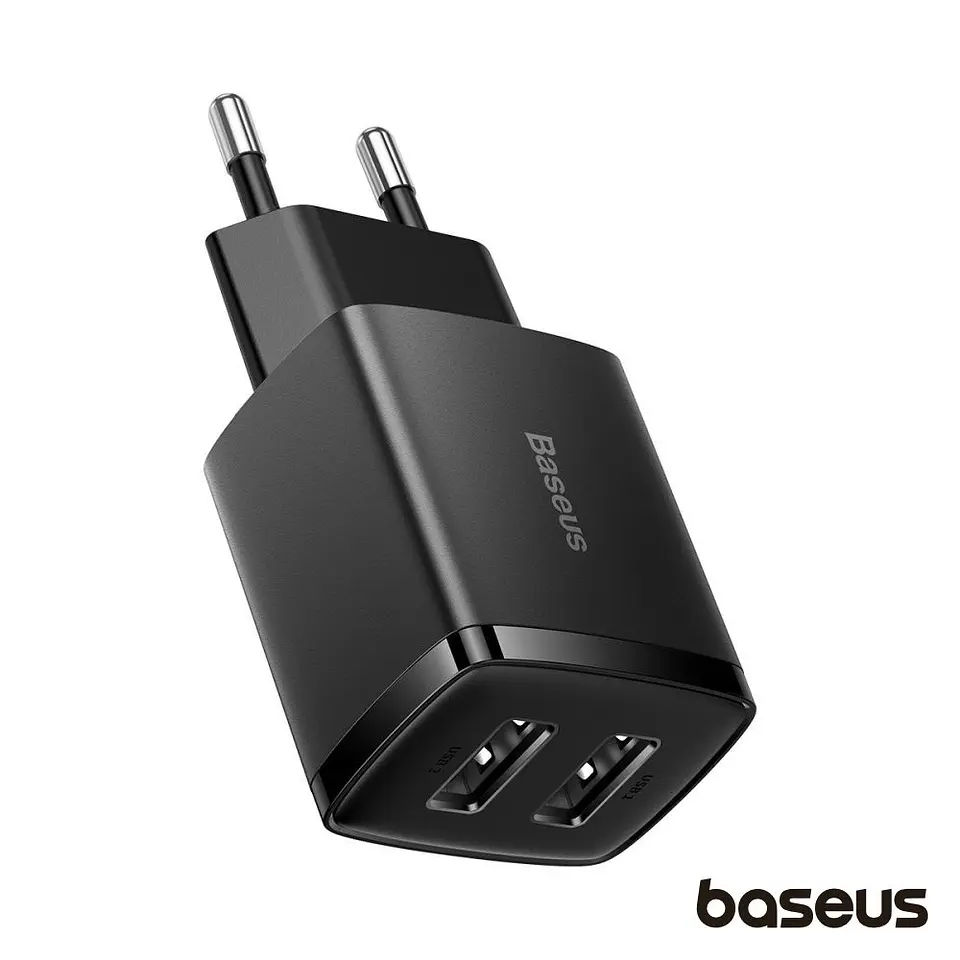Alimentador Comutado 2xUSB-A 10.5W Preto BASEUS 1