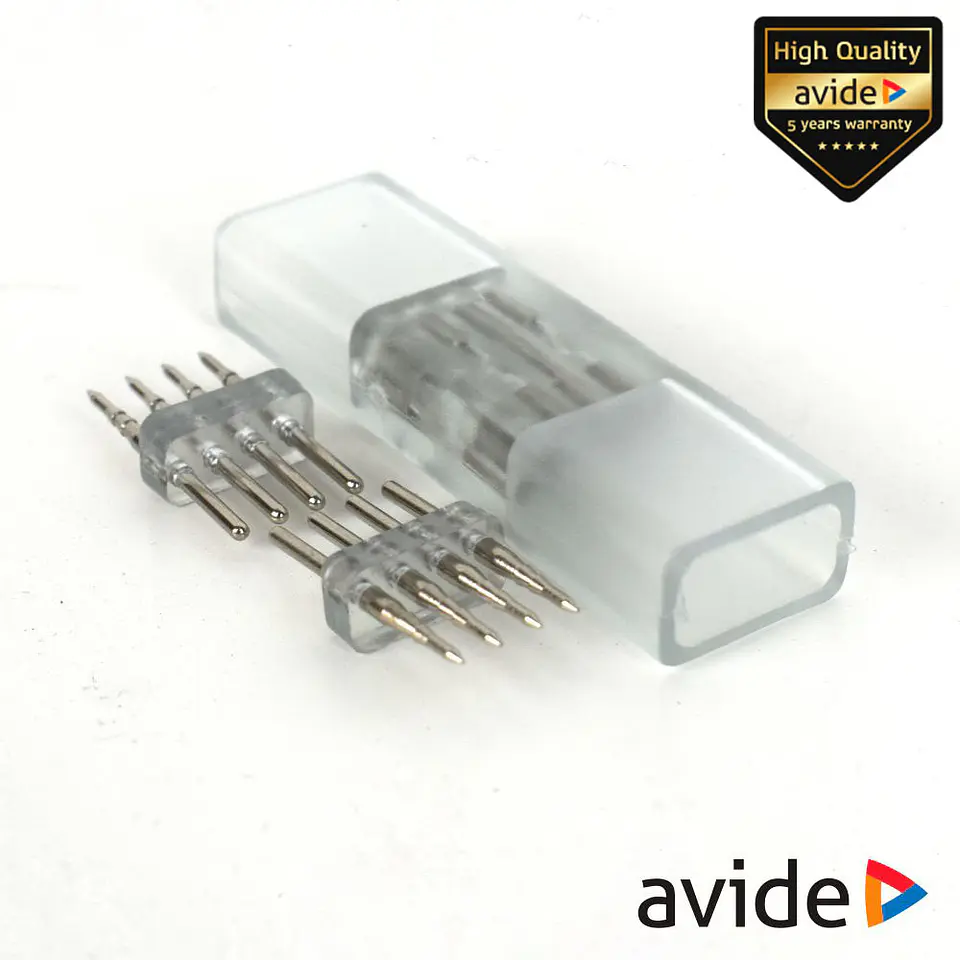 União Borracha P/ Fita LEDS 4p RGB IP65 AVIDE 1
