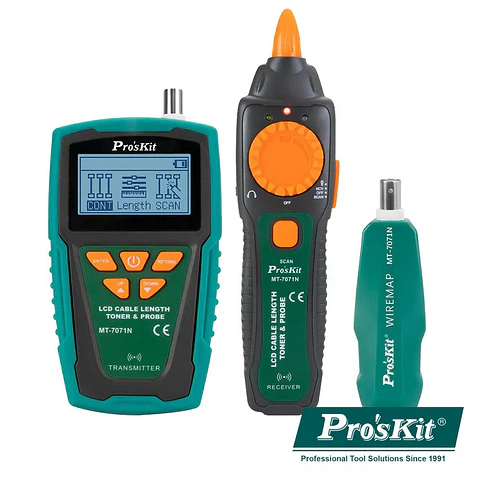 TESTADOR DE CABOSEMCONTINUIDADE COM GERADOR DE TONS PROSKIT