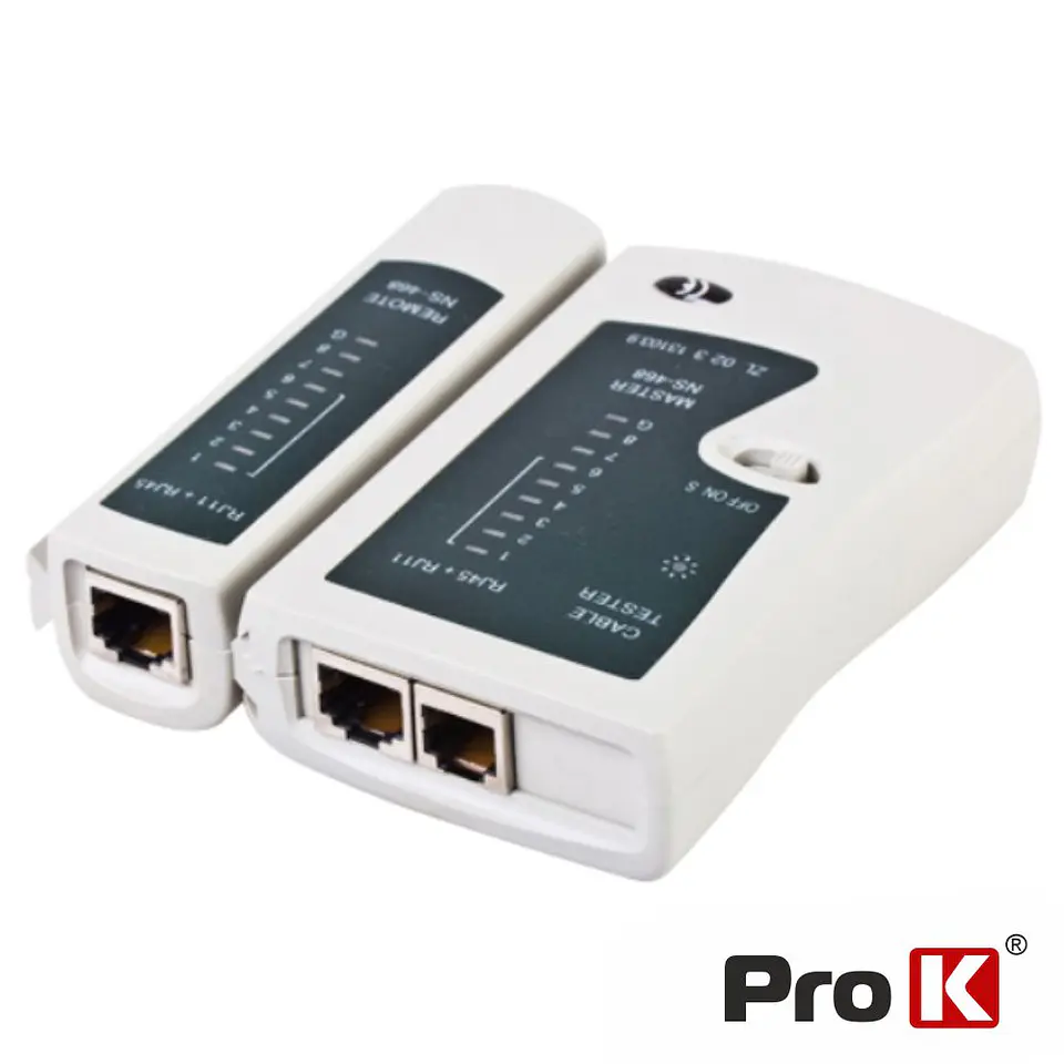 TESTADOR DE CABOS REDE RJ11/RJ45 PROK 1