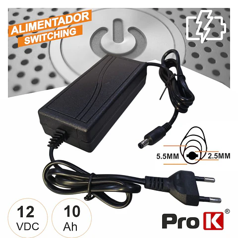 ALIMENTADOR SWITCHING 12V 10A