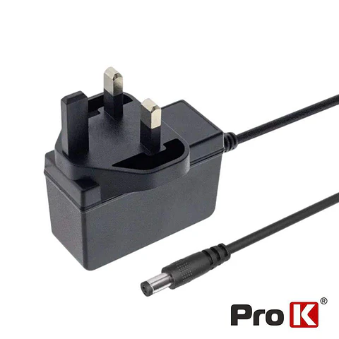 Alimentador Switching COM Ficha Inglesa 12V 1A PROK