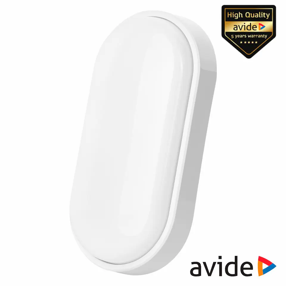 Painel Led Oval Aplique 14W IP54 1400LM 6400K AVIDE 1
