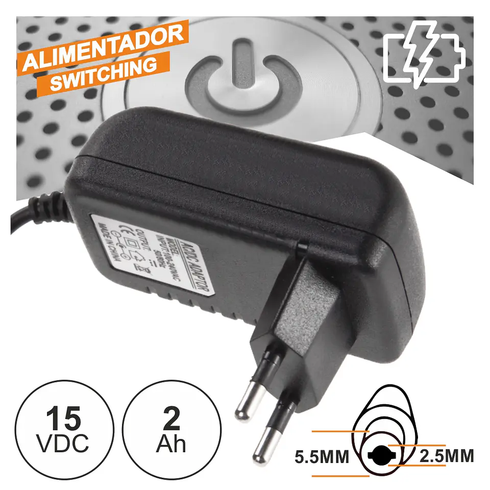 ALIMENTADOR SWITCHING 15V 2A 1