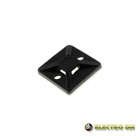 Fixador Adesivo P/ Abraçadeiras Preto EDH