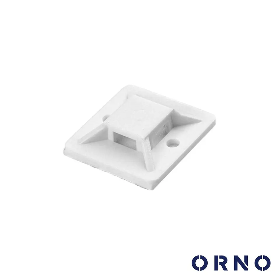 Fixador Adesivo P/ Braçadeiras 50x Branco ORNO 1