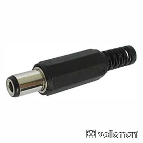 FICHA ALIMENTAÇÃO DC FÊMEA 3.1x6.3MM COM 10MM P/ SOLDAR