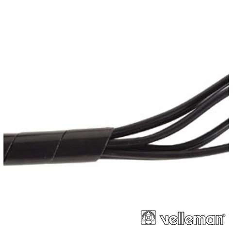 PROTECTOR DE CABO ESPIRAL PRETO 10M  9MM VELLEMAN