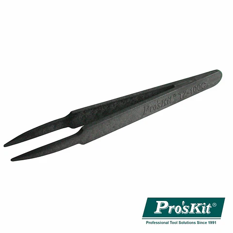 Pinça Antiestática ESD em Fibra de Carbono 115mm PROSKIT