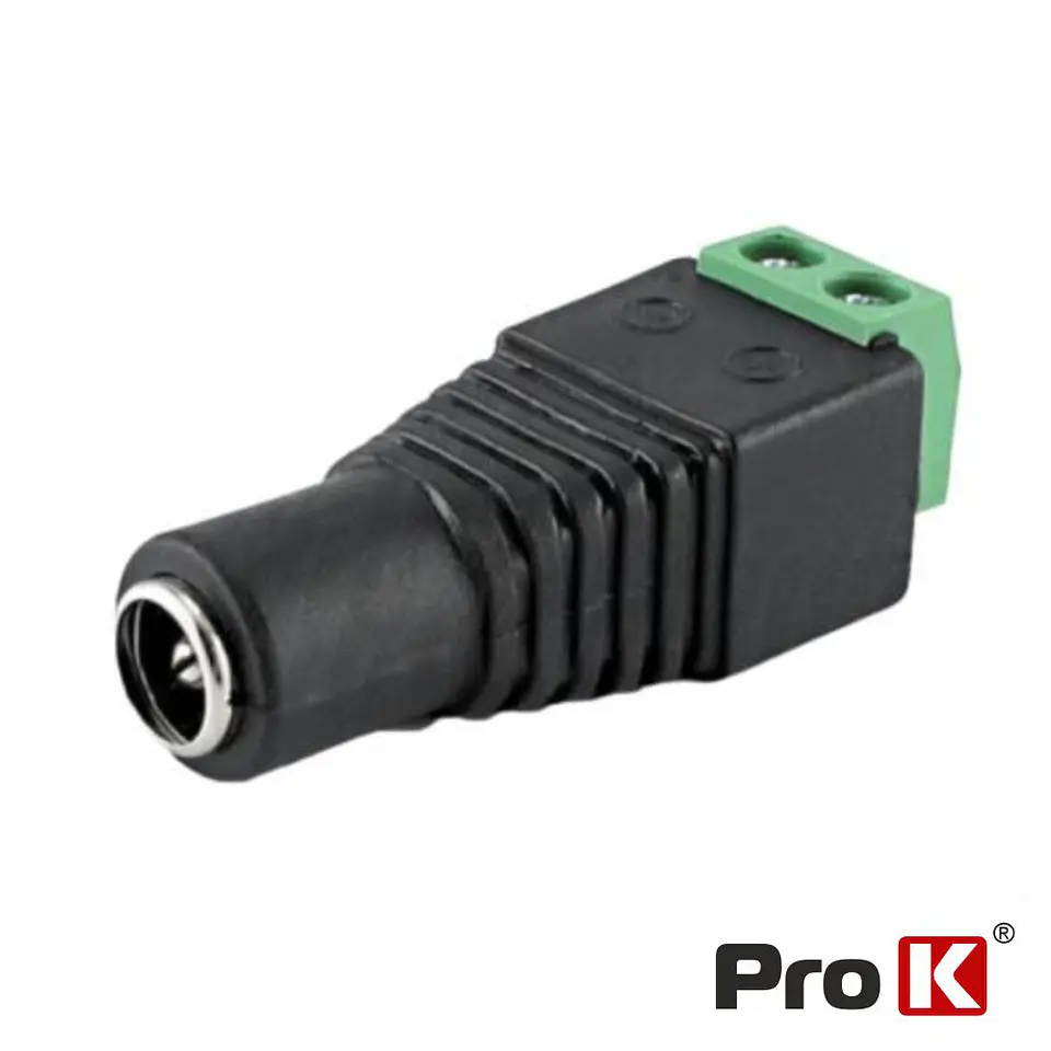Ficha Alimentação DC Macho 5.5x2.5mm 10x PROK 1