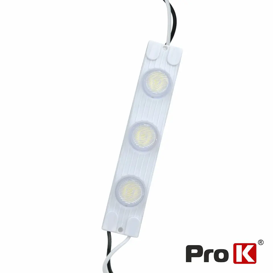 Módulo COM 3 LED 2835 1.2W 6000K 108LM 12V IP65 PROK 1
