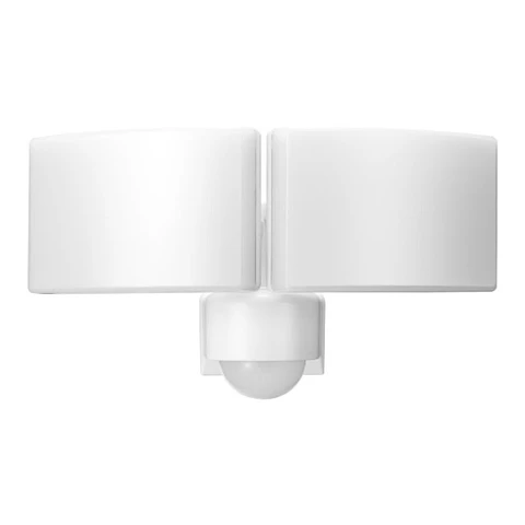 Foco Led Duplo P/ Jardim 2x20w 2x1600lm 4000k COM Sensor PIR