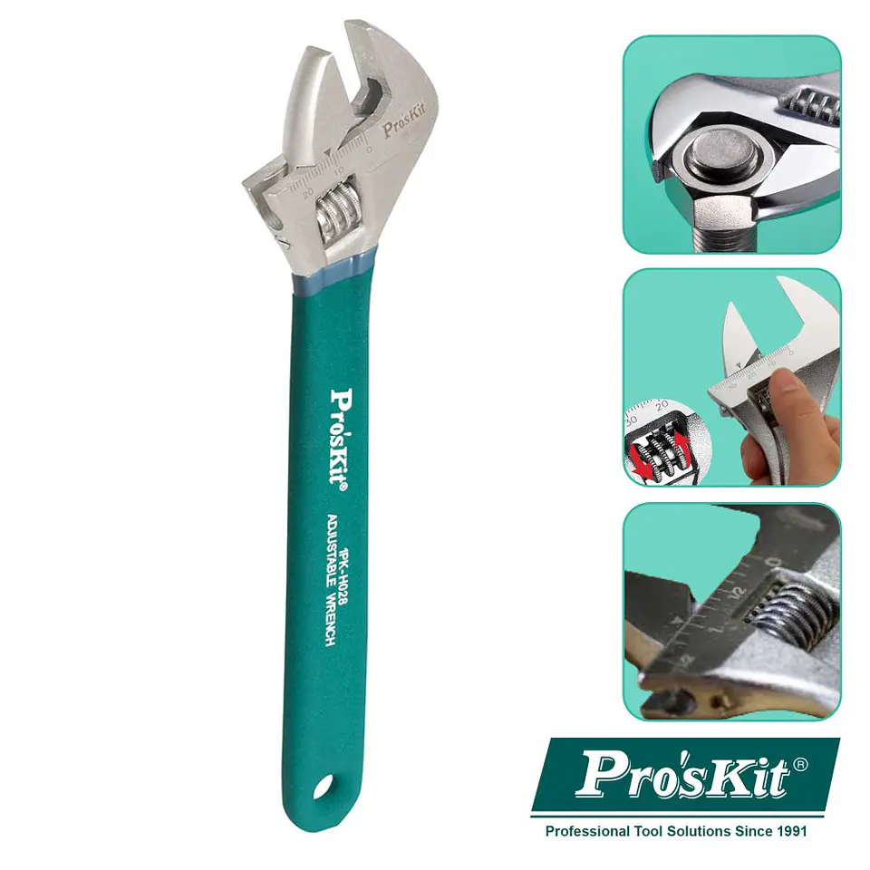 CHAVE INGLESA 200MM PROSKIT 1