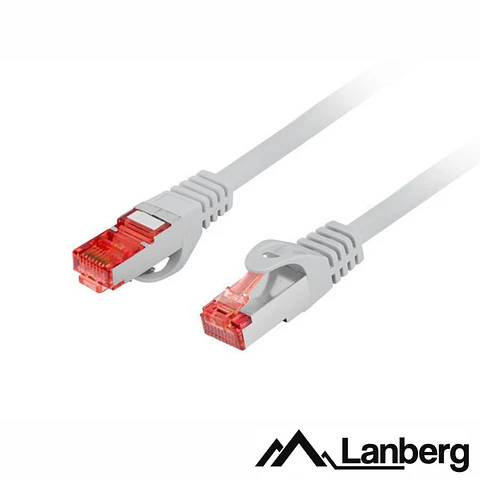 Cabo De Rede SEMFTP CAT6 LSZH Cobre Puro 0.5m Cinzento