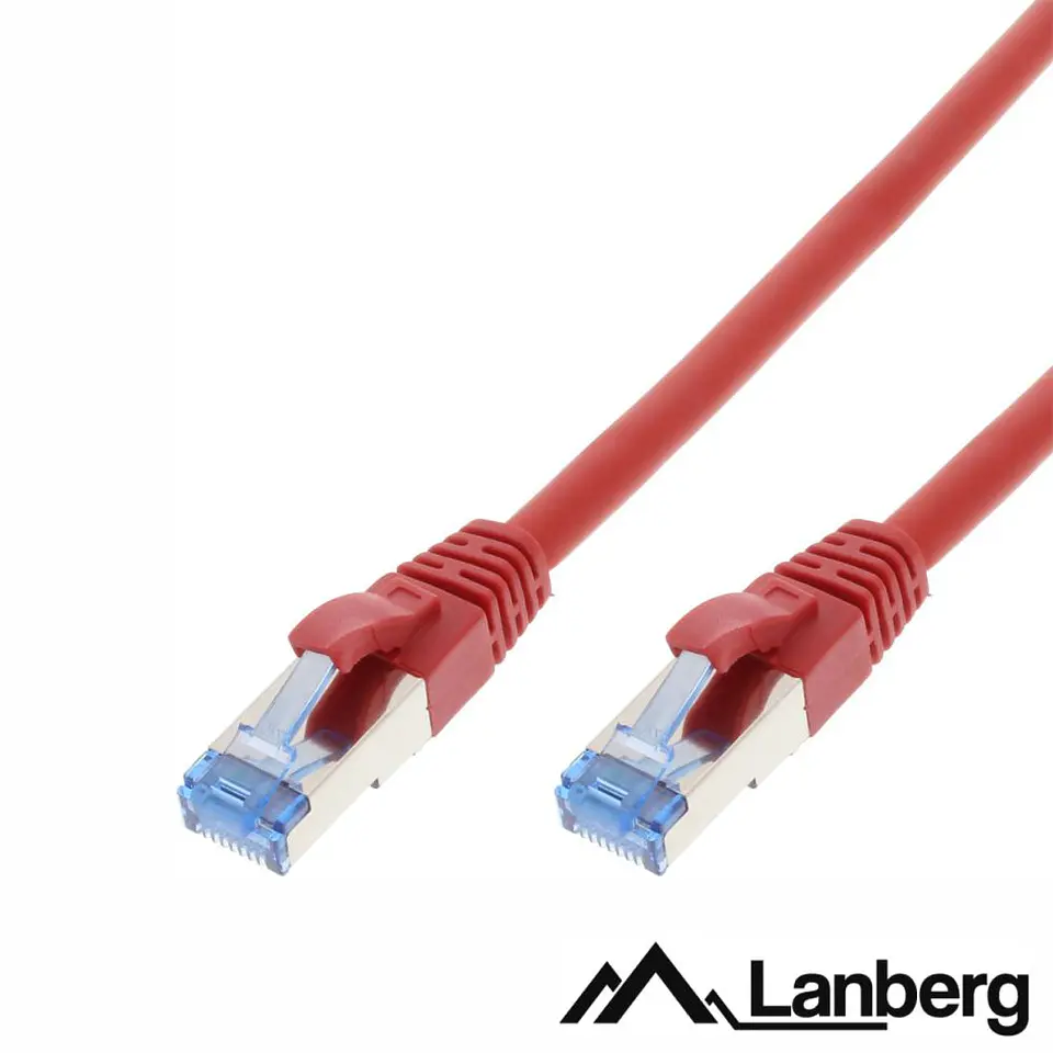 Cabo SEMFTP LSZH CAT6A 10m Vermelho LANBERG 1