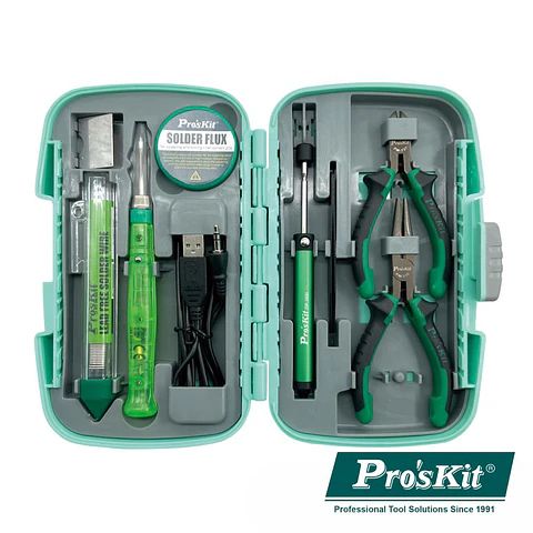 Kit Ferramentas de Soldadura COM 8 Peças PROSKIT