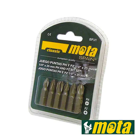 Conjunto de Bits 6x 25mm MOTA