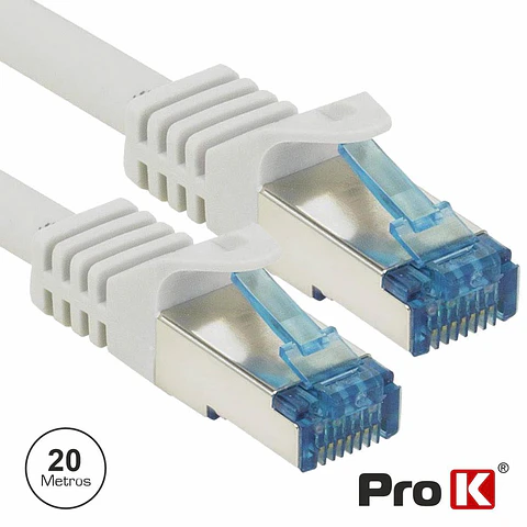 CABO SEMFTP CAT6E 20M CINZA PROK