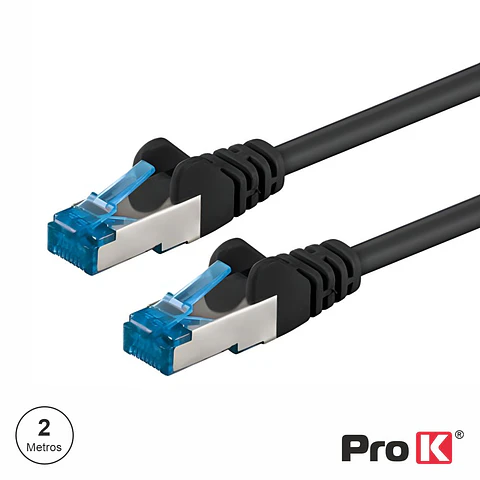 Cabo SEMFtp CAT6E 2M Preto PROK