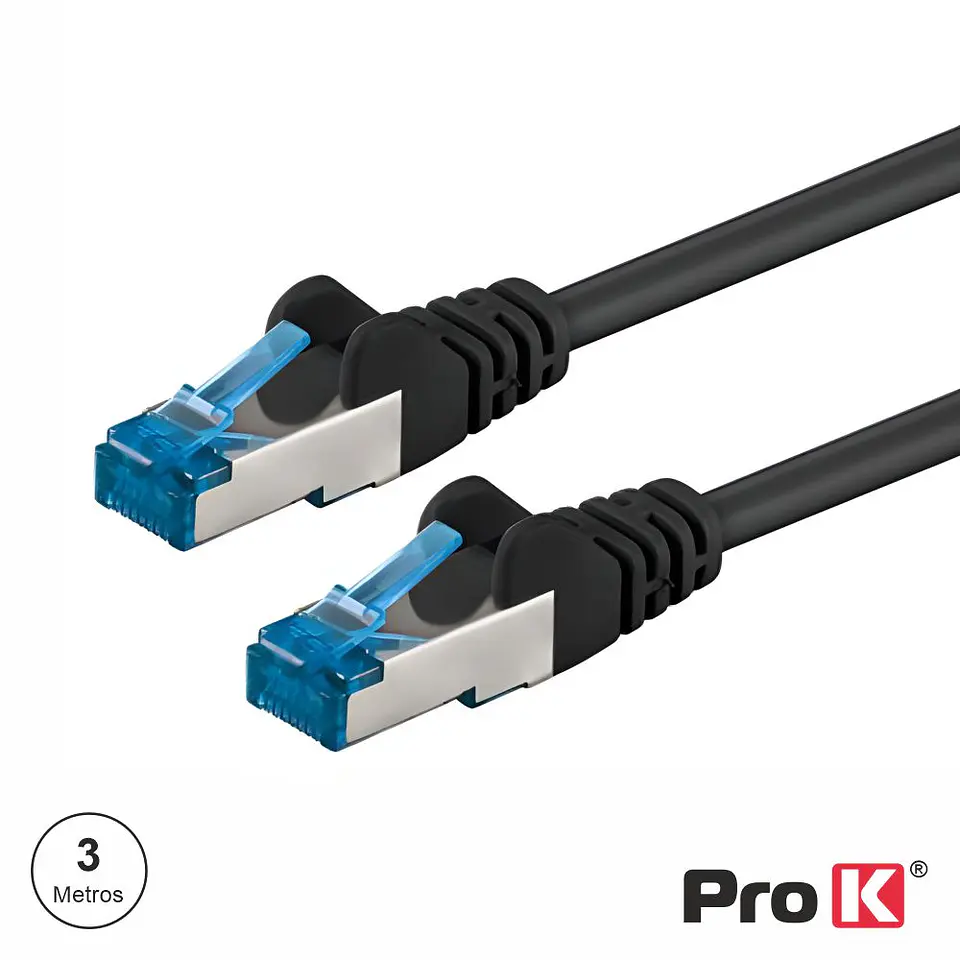 Cabo SEMFtp CAT6E 3M Preto PROK 1