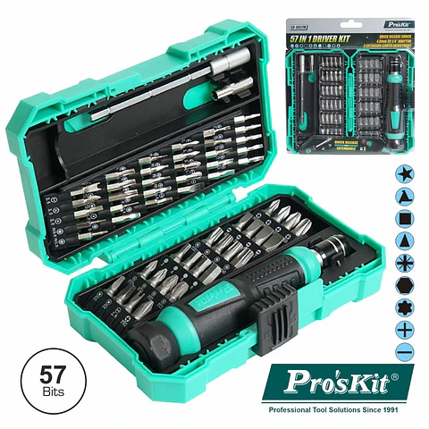 CONJUNTO DE CHAVE COM 57 BITS E EXTENSOR PROSKIT
