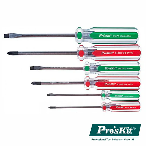 Conjunto de 6 Chaves FendaSEMPhilips PROSKIT