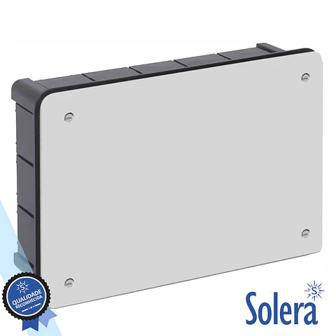 CAIXA DE PASSAGEM EMBUTIR COM 16 ENTRADAS 160x100x50MM SOLERA