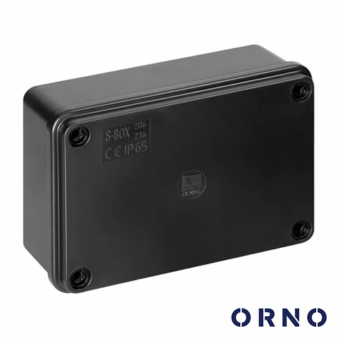 Caixa De Derivação Estanque 120x80x50mm Preto IP65 ORNO