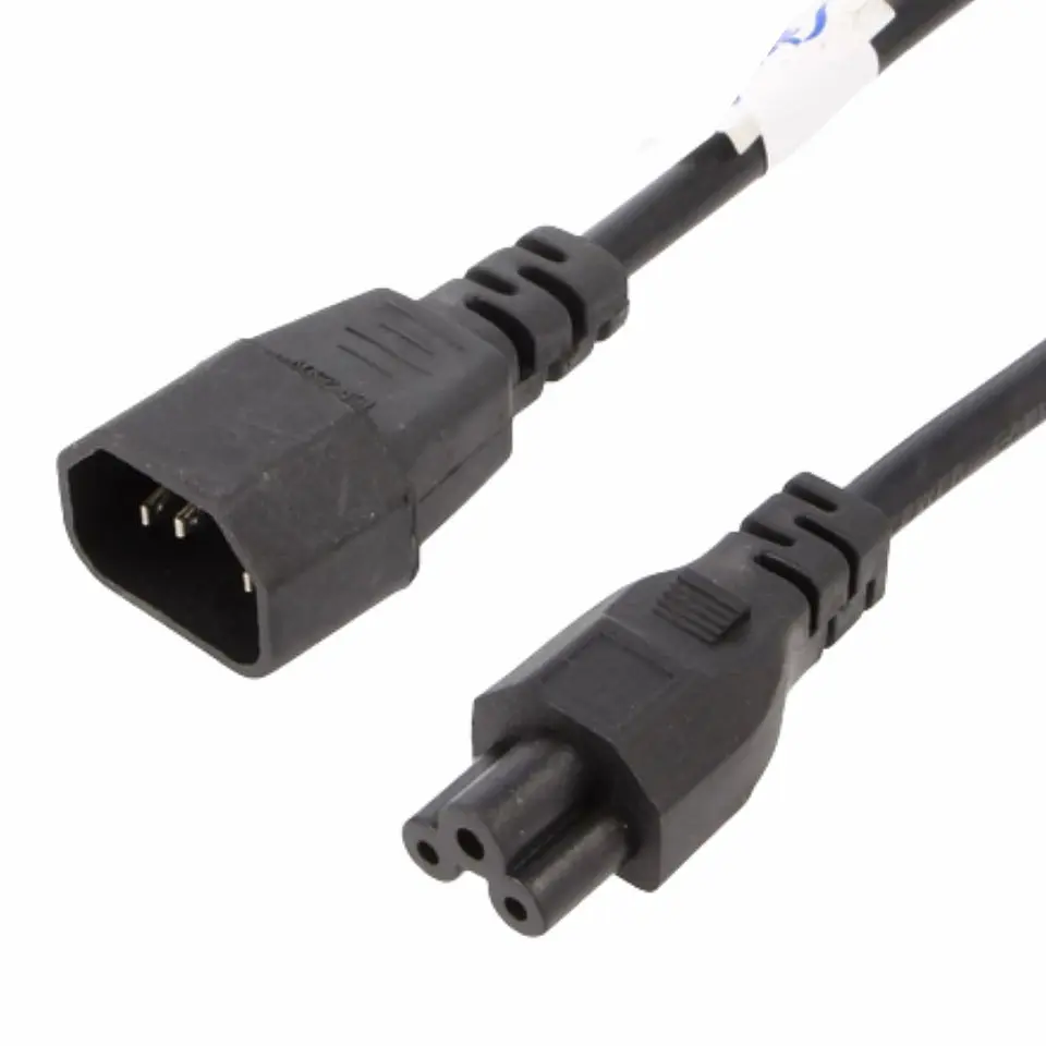 Cabo Alimentação IEC C14 Macho / IEC C5 Fêmea 1.5m 1