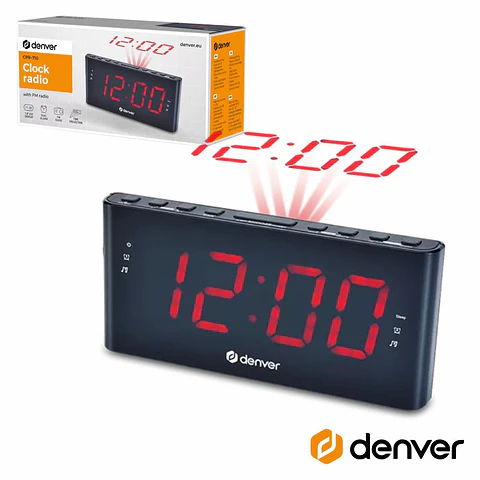 Relógio Despertador FM Digital DENVER