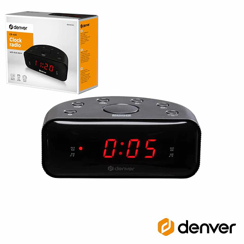 Relógio Despertador PLL FM Digital DENVER