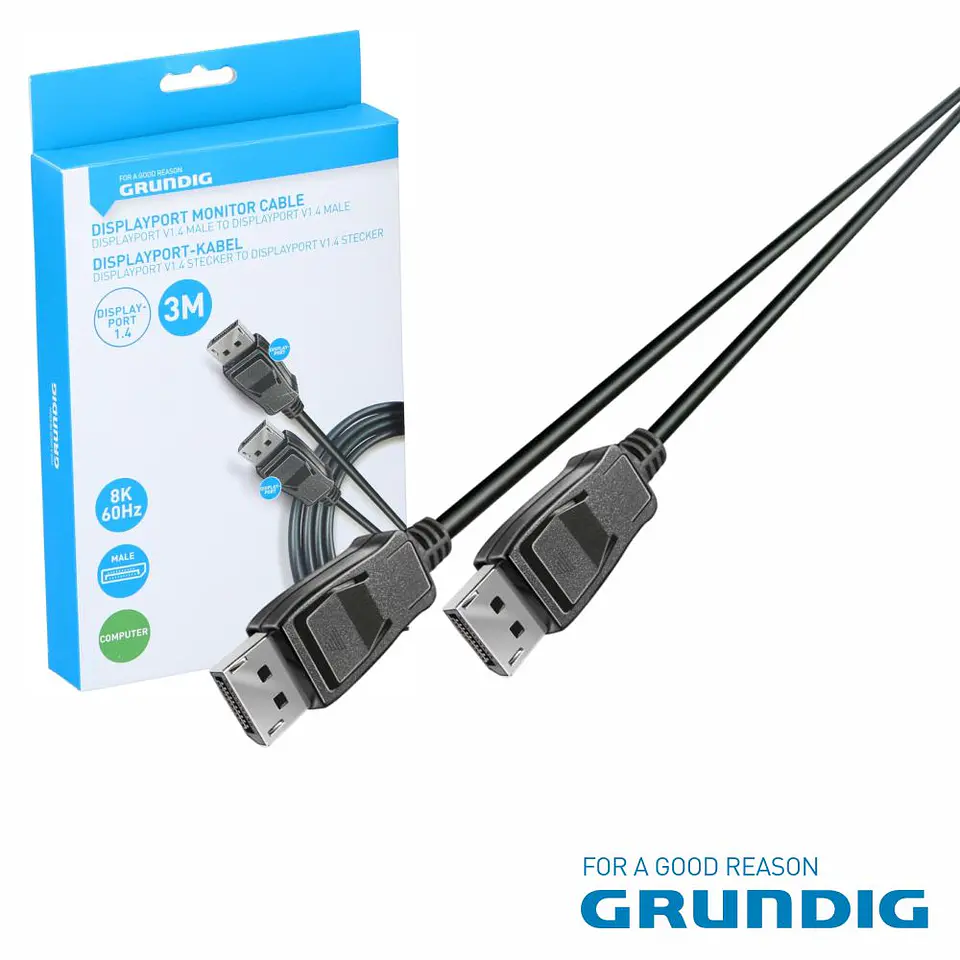 Cabo Displayport Macho / Displayport Macho 3m GRUNDIG 1