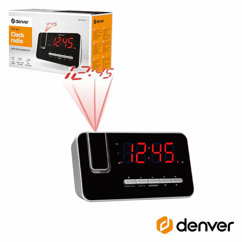 RELÓGIO DESPERTADOR COM PROJEÇÃO 180º AM/FM DENVER
