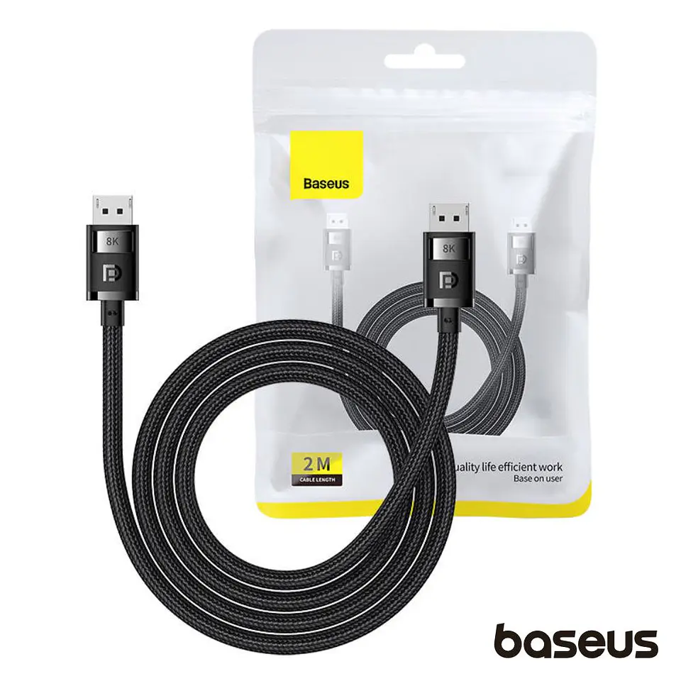 Cabo Displayport Macho / Displayport Macho 8K 2m BASEUS 1