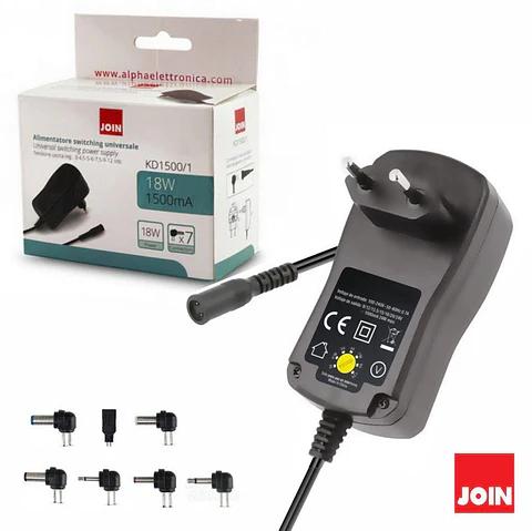 ALIMENTADOR UNIVERSAL 3-12V 1.5A 18W JOIN