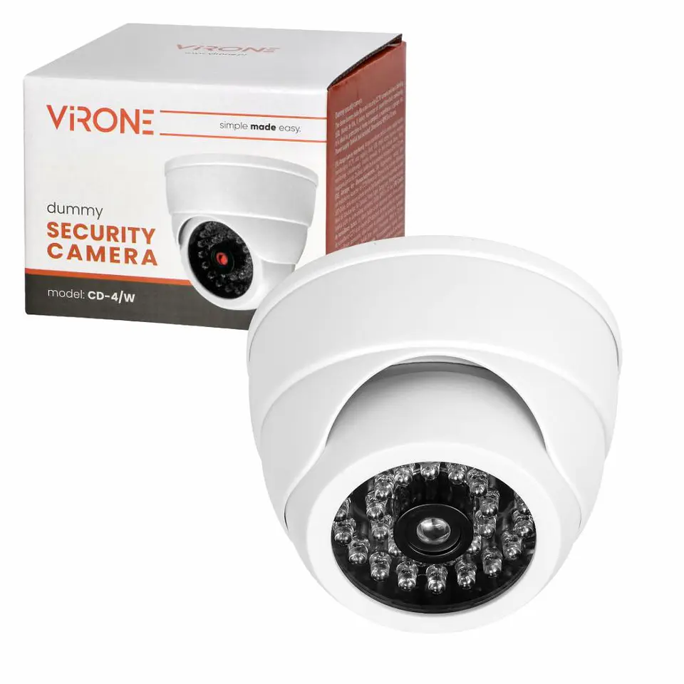 Câmara VigiLância Falsa COM LED Vermelho VIRONE 1