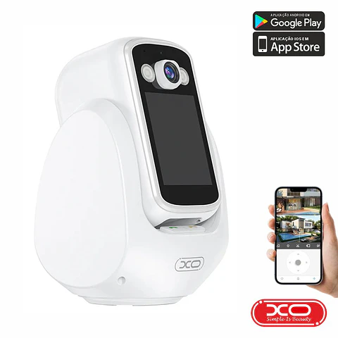 Câmara VigiLância IP COM Display 1080p 2MP WiFi+BT XO