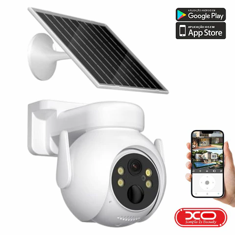 Câmara VigiLância IP FHD Wifi COM Painel Solar XO