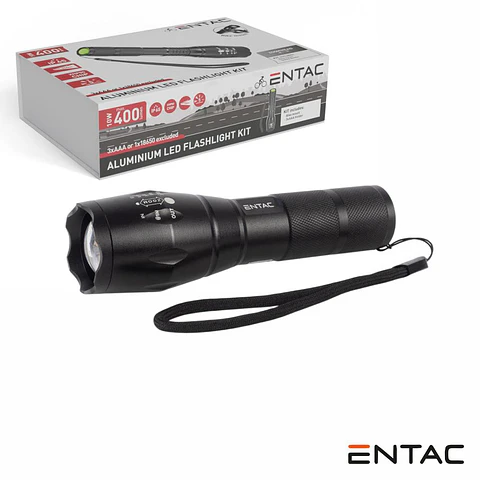 Lanterna 10W 400lm Zoom COM Suporte P/ Bicicleta ENTAC