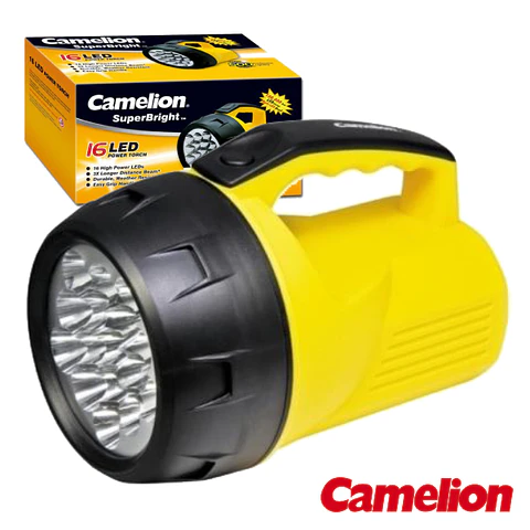 LANTERNA 16 LEDS POTENTES CAMELION