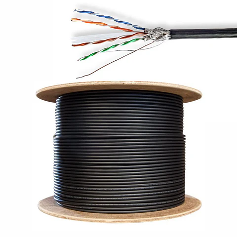 Cabo FTP CAT6 4x2xaWg23 Rígido 305m Preto