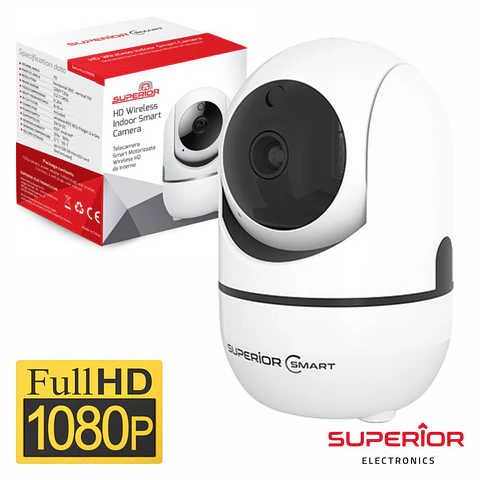 Câmara interior WIFI IP HD PAN/TILT COM visão noturna