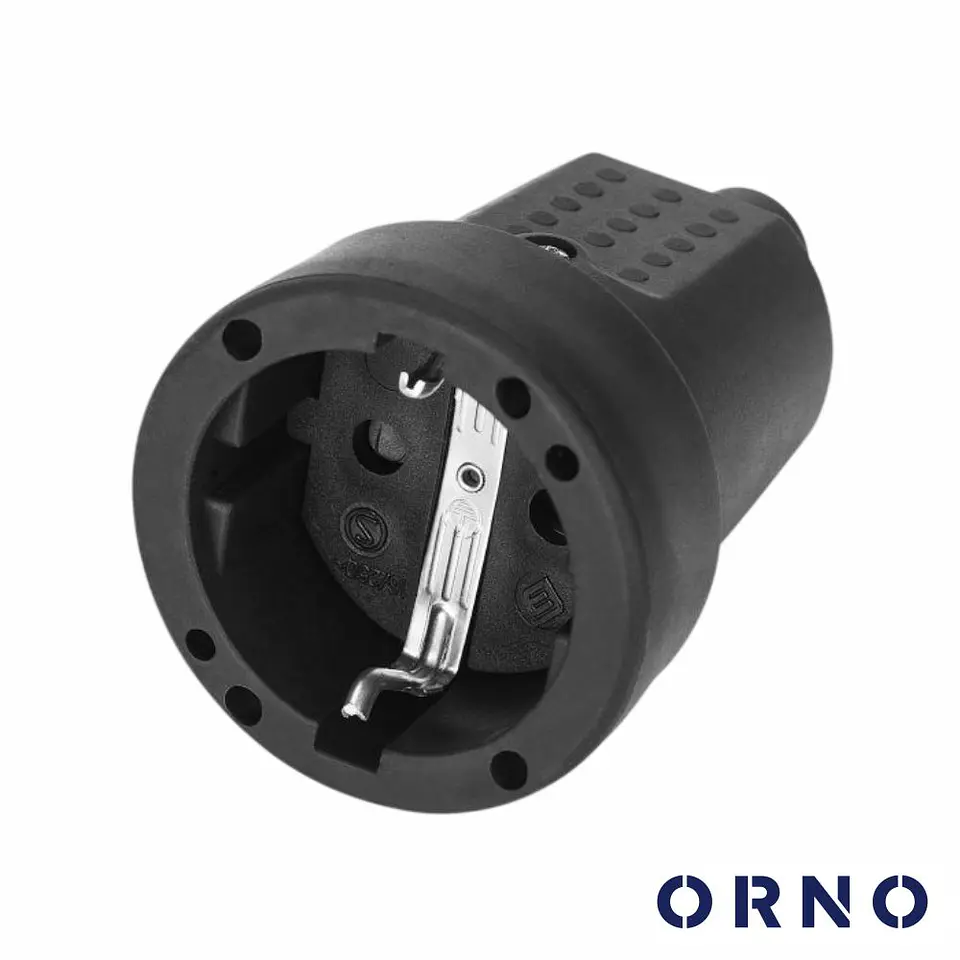 Ficha Schuko Fêmea 2P+E 230V ORNO 1