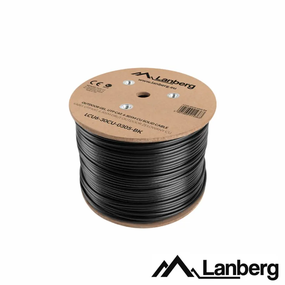 Cabo De Rede F/UTP CAT6 Puro Cobre Rígido Gel 305m Exterior 1