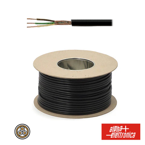 CABO ELETRONICA 3 CONDUTORES + MALHA 3x0.22 Â°4.4 PRETO