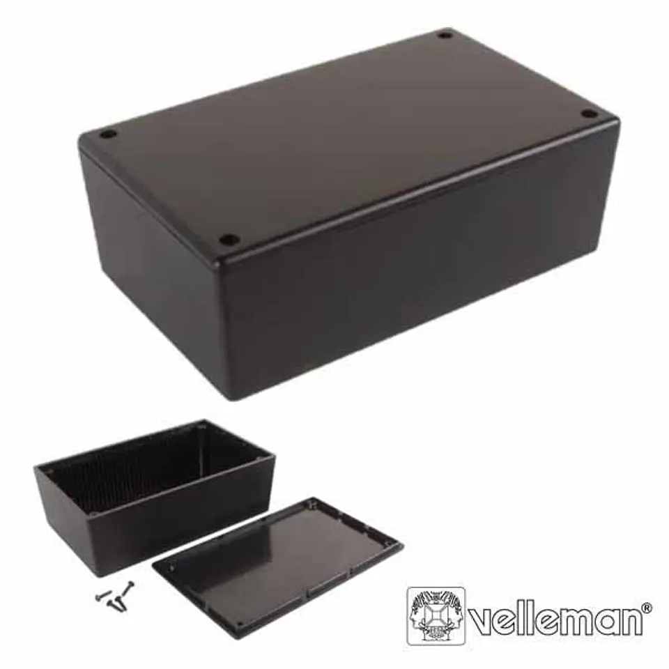 CAIXA DE PLÁSTICO PRETA 85x55x30MM 1
