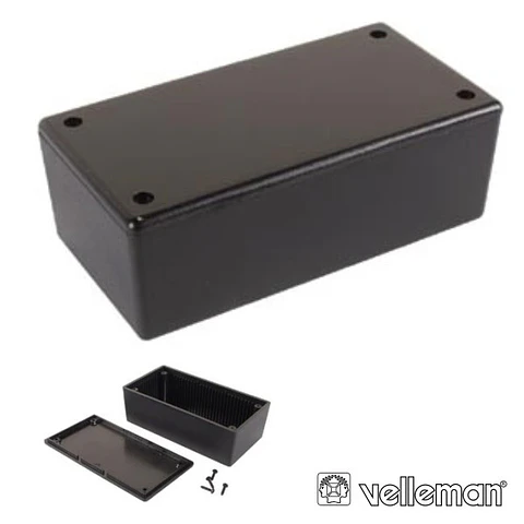 CAIXA DE PLÁSTICO PRETA 200x110x65MM